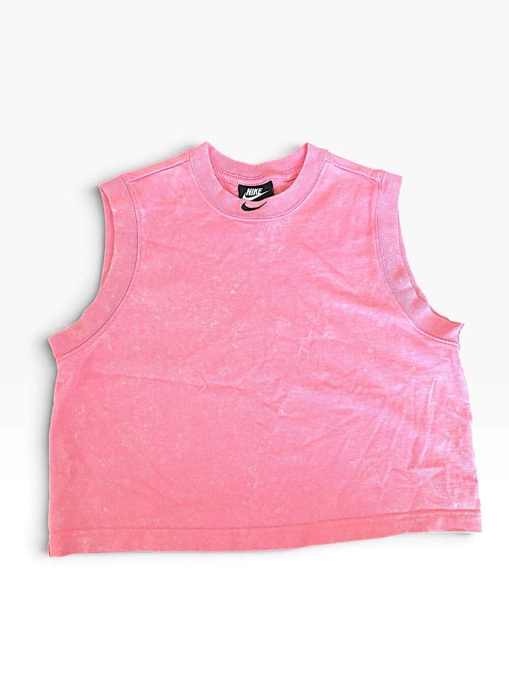 Nike Pink Wash Sleeveless Sweatshirt – Size M